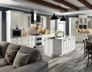 JSI Cabinetry Trenton Ivory White Kitchen